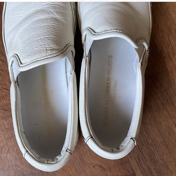 COMMON PROJECTS WHITE LEATHER SLIP ON SIZE 39 - Picture 4 of 4